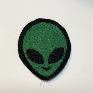Product Image and Link for Green Space Alien sew on patch