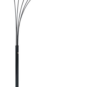 Product Image and Link for BLACK 5-HEADED FLOOR LAMP