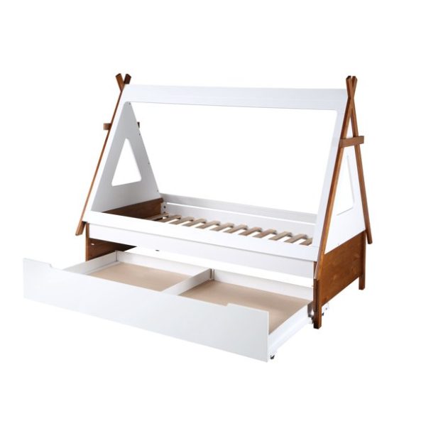 Product Image and Link for BED – LOREEN TWIN BED WITH TRUNDLE