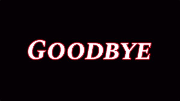 Product Image and Link for Red and Blue Static to White and Black Goodbye closing