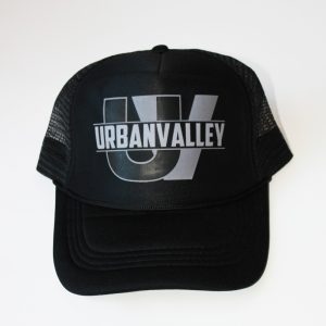 Product Image and Link for Black Urban Valley Trucker Hat