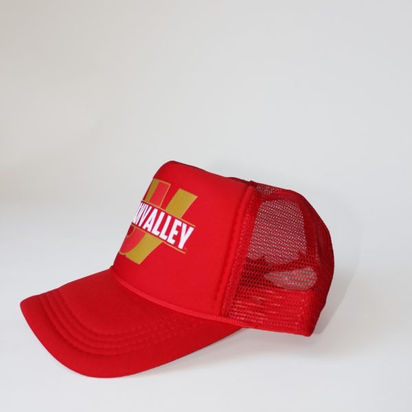Product Image and Link for Red Urban Valley Trucker Hat