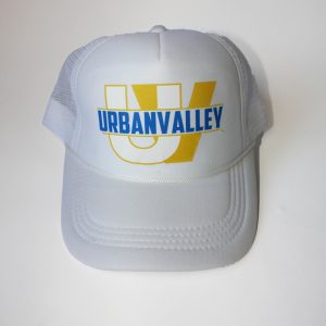 Product Image and Link for White Urban Valley Trucker Hat