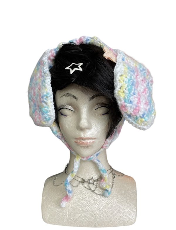 Product Image and Link for Crochet Bunny Baby Rainbow Pastel Headband