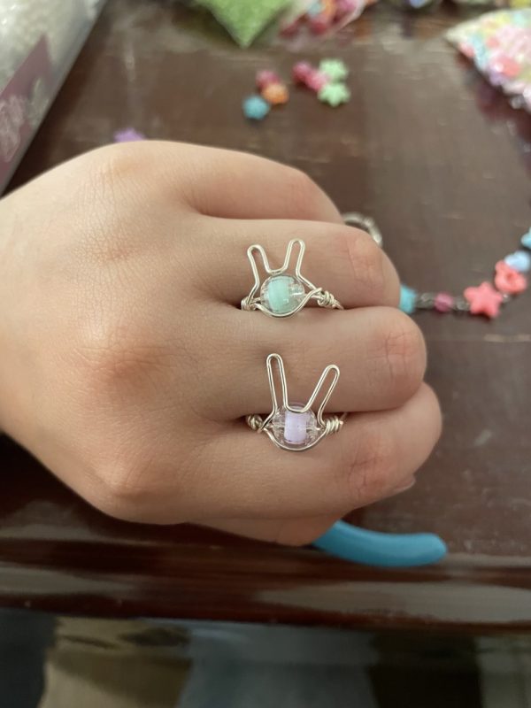 Product Image and Link for Wire Wrapped Bunny Best Friend Rings