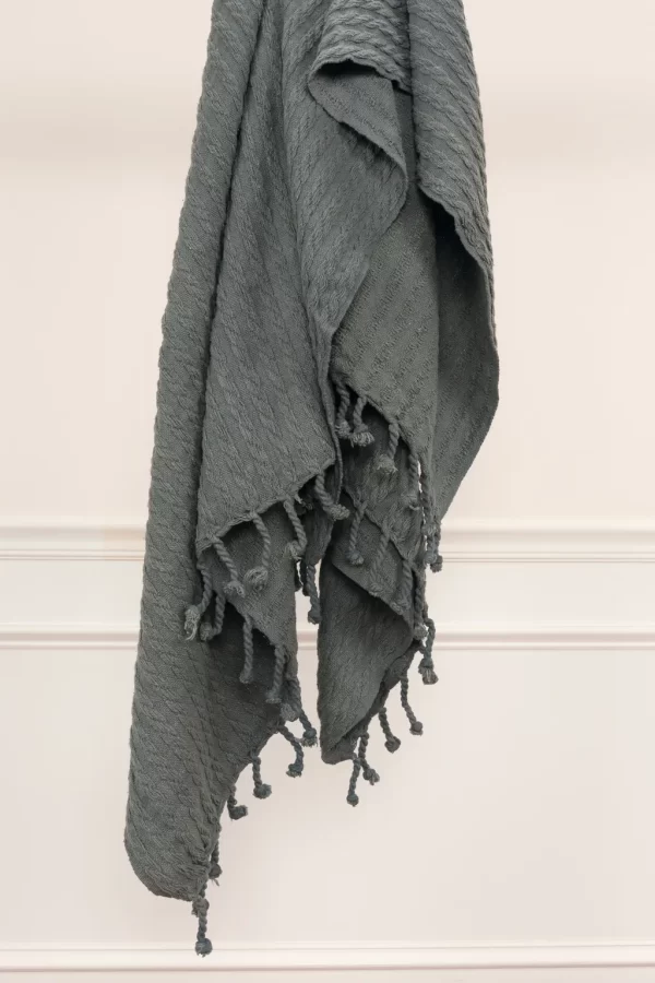 Grey Cotton Throw California Shop Small
