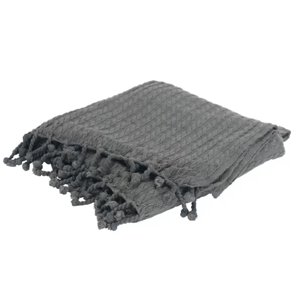 Product Image and Link for Grey Cotton Throw