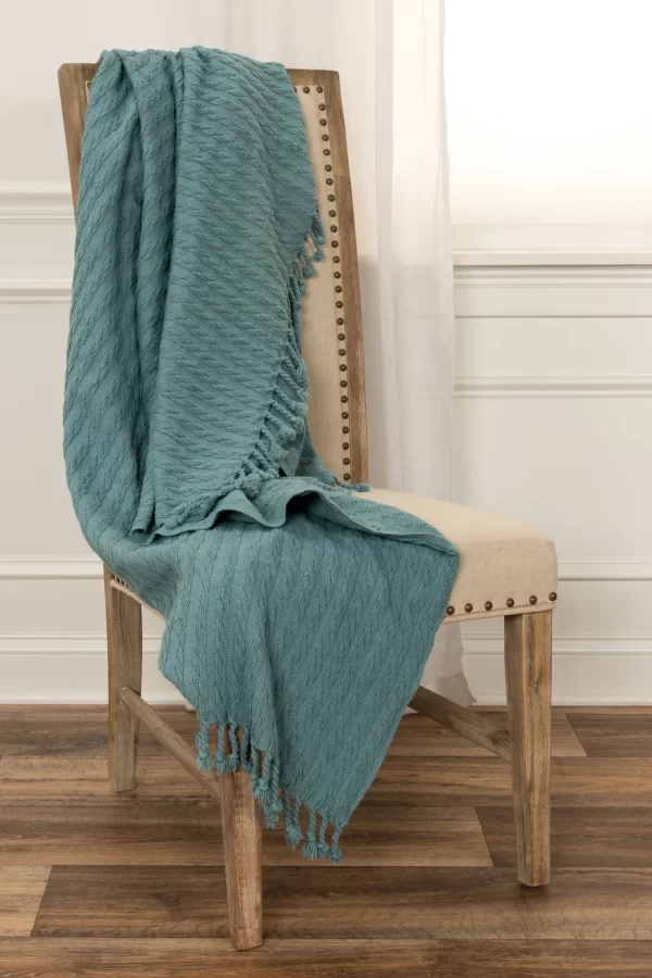 Product Image and Link for Teal Cotton Throw