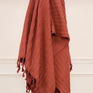 Product Image and Link for Terracotta Cotton Throw