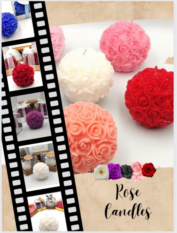 Product Image and Link for Bouquet of Roses Candle