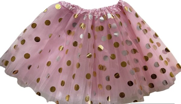 Product Image and Link for L’il Diva 3-Piece Pink, gold & white Set for Infant girl: Tutu, Onesie,w/matching headband(fits 9-12m to 2T varies)