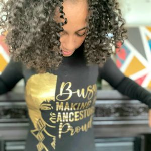 Product Image and Link for Black & Gold “Ancestors Proud” Dress