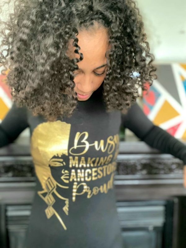 Product Image and Link for Black & Gold “Ancestors Proud” Dress