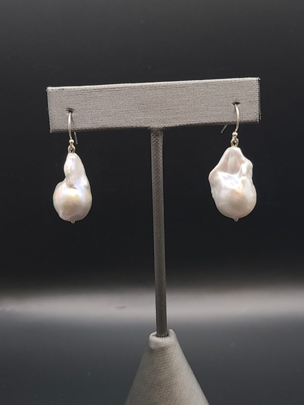 Product Image and Link for Freshwater Baroque Pearl Earrings