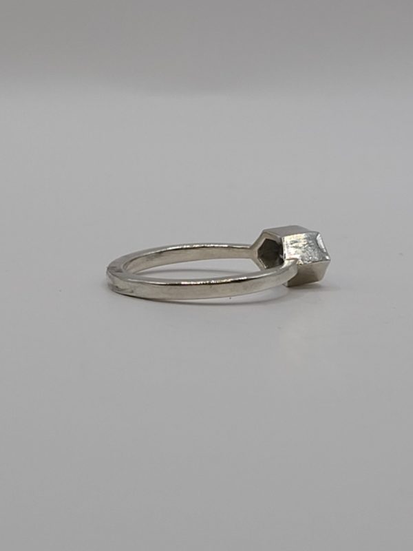 Product Image and Link for Hexagon Aquamarine Ring