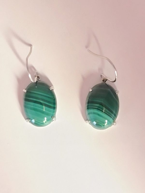 Product Image and Link for Malachite dangle earrings