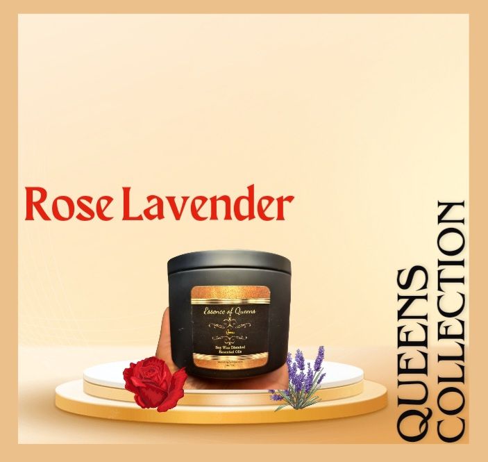 Queens Candle Rose Lavender California Shop Small