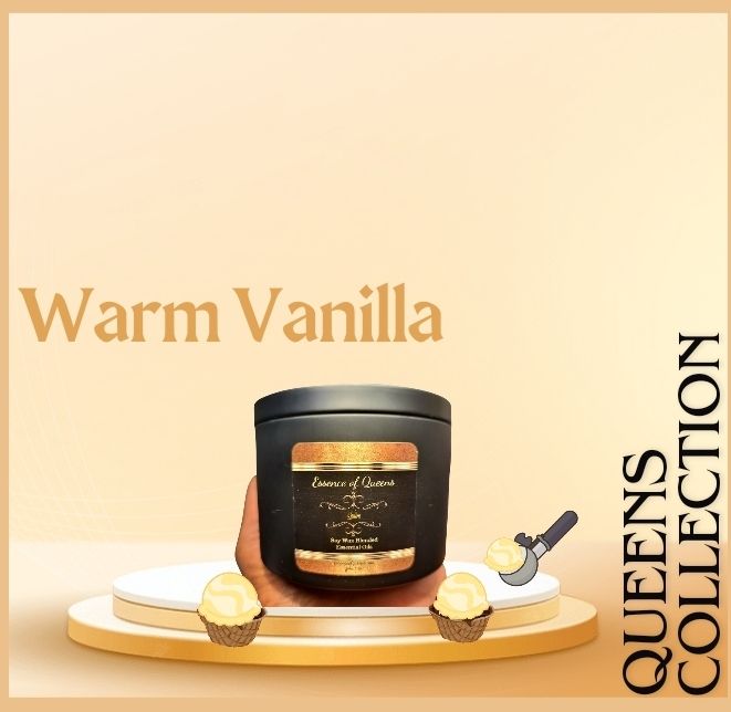 Queens Candle Warm Vanilla California Shop Small