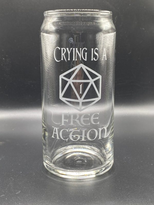 Product Image and Link for DND Drinkware – Crying Is A Free Action
