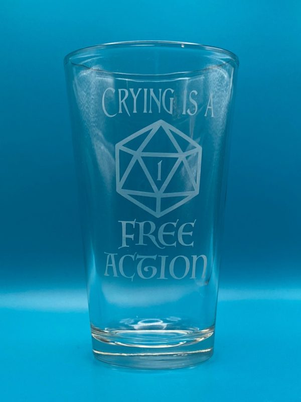 Product Image and Link for DND Drinkware – Crying Is A Free Action
