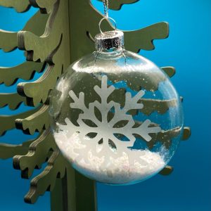 Product Image and Link for Christmas Ornament – 3″ Large White Snowflake