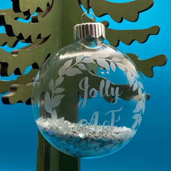 Product Image and Link for Christmas Ornament – 3″ Jolly AF Wreath