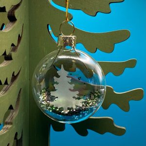 Product Image and Link for Christmas Ornament – 2″ Glitter Tree