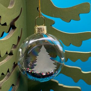 Product Image and Link for Christmas Ornament – 2″ Fluffy Tree