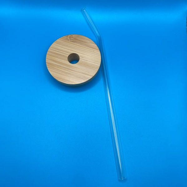 Product Image and Link for Bamboo Lid & Glass Straw