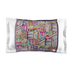 Product Image and Link for Microfiber Pillow Sham King:  “Psychedelic Calendar(tm)” – Seeped – One-sided