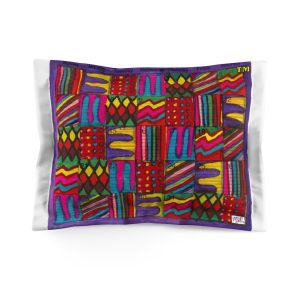 Product Image and Link for Microfiber Pillow Sham Standard:  Psychedelic Calendar(tm) – Vibrant/Single-Sided