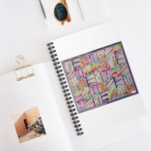 Product Image and Link for Spiral Notebook – Ruled Line:  Psychedelic Calendar(tm) – Spring