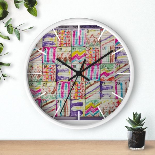Product Image and Link for Wall Clock:  Psychedelic Calendar(tm) – Spring