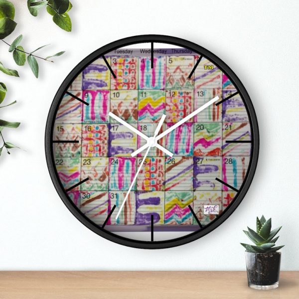 Product Image and Link for Wall Clock:  Psychedelic Calendar(tm) – Spring