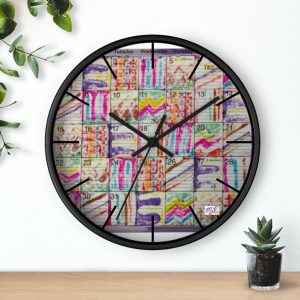 Product Image and Link for Wall Clock:  Psychedelic Calendar(tm) – Spring