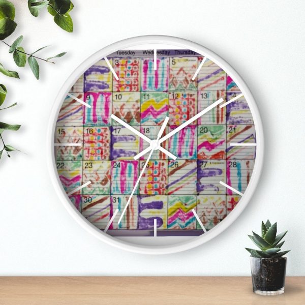 Product Image and Link for Wall Clock:  Psychedelic Calendar(tm) – Spring