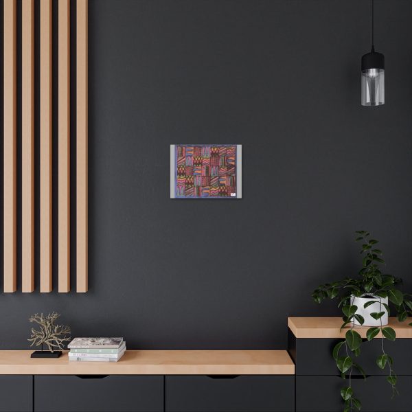 Product Image and Link for Canvas Gallery Wraps:  “Psychedelic Calendar(tm)” – Muted – Light Gray Borders