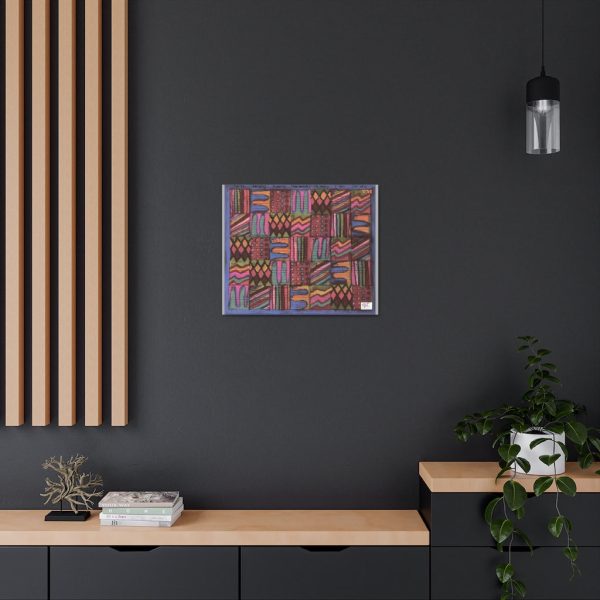 Product Image and Link for Canvas Gallery Wraps:  “Psychedelic Calendar(tm)” – Muted – Light Gray Sides