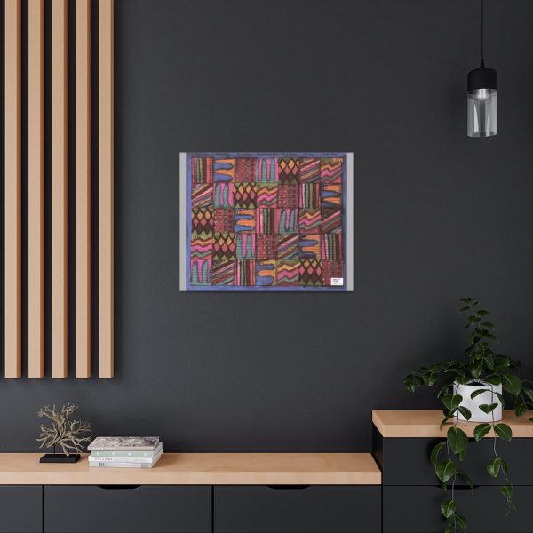 Product Image and Link for Canvas Gallery Wraps:  “Psychedelic Calendar(tm)” – Muted – Light Gray Sides