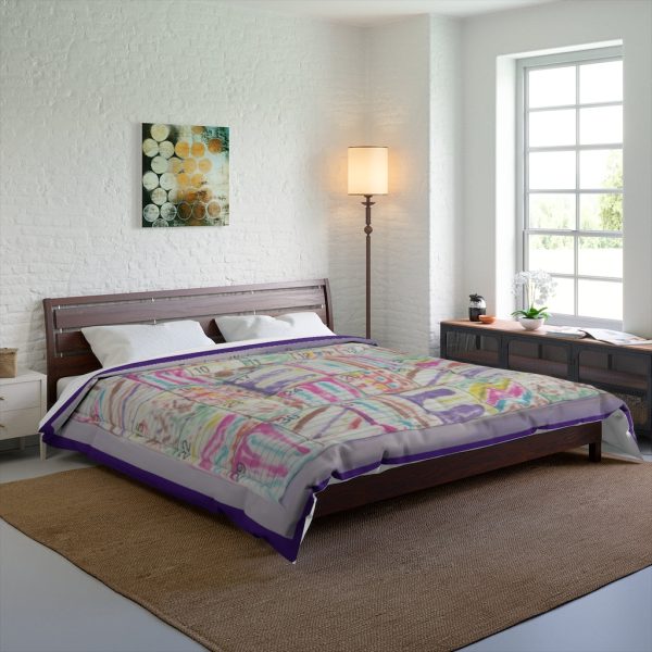 Product Image and Link for Comforter: “Psychedelic Calendar(tm)” – Seeped – Four Sizes – Purple