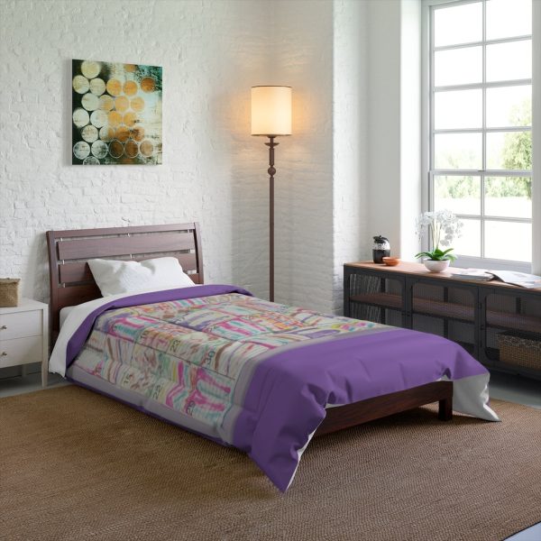 Product Image and Link for Comforter: “Psychedelic Calendar(tm)” – Seeped – Four Sizes – Lavendar