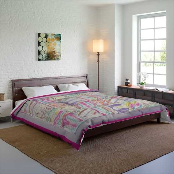Product Image and Link for Comforter: “Psychedelic Calendar(tm)” – Seeped – Four Sizes – Dark Pink