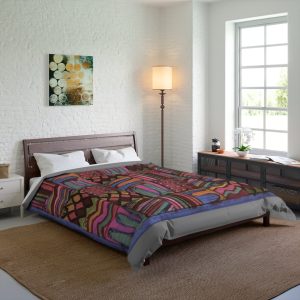 Product Image and Link for Comforter: “Psychedelic Calendar(tm)” – Muted – Four Sizes – Gray