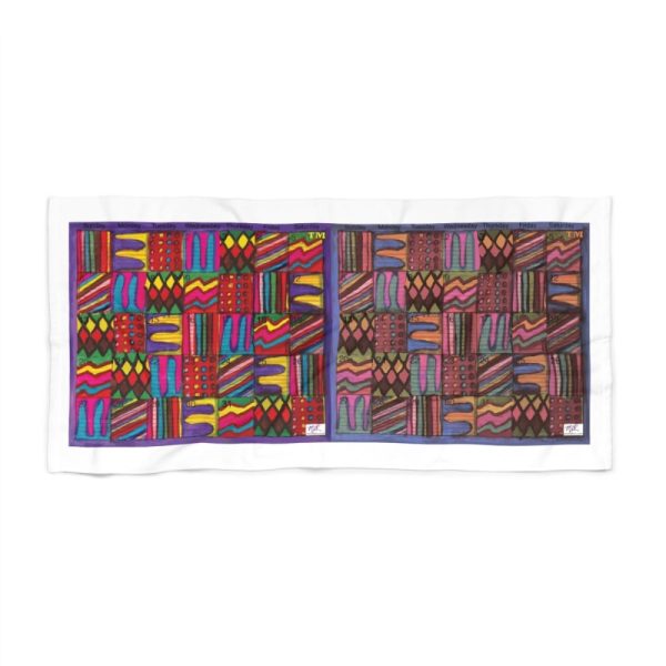 Product Image and Link for Beach Towel:  “Psychedelic Calendar(tm)” – Vibrant and Muted
