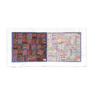Product Image and Link for Beach Towel:  “Psychedelic Calendar(tm)” – Muted and Seeped