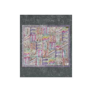 Product Image and Link for Crushed Velvet Blanket: “Psychedelic Calendar(tm)” – No Text – Seeped
