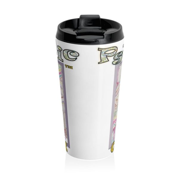 Product Image and Link for Stainless Steel Travel Mug:  “Psychedelic Calendar(tm)” – Seeped