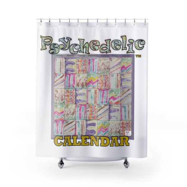 Product Image and Link for Shower Curtains:  Psychedelic Calendar(tm) – Seeped