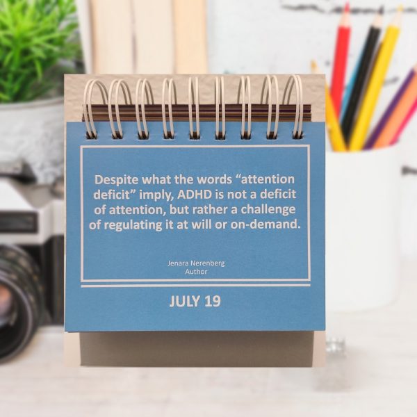 Product Image and Link for Perpetual Daily Desktop Calendar for Non-ADHD Spouses and Partners