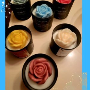 Product Image and Link for Life-Like Rose Wax Melt & Candle JMC Teal